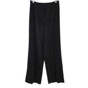Anne Fontaine Argan Pants Black Maxi Trousers Fluid Crepe Women’s Size 42 US 10